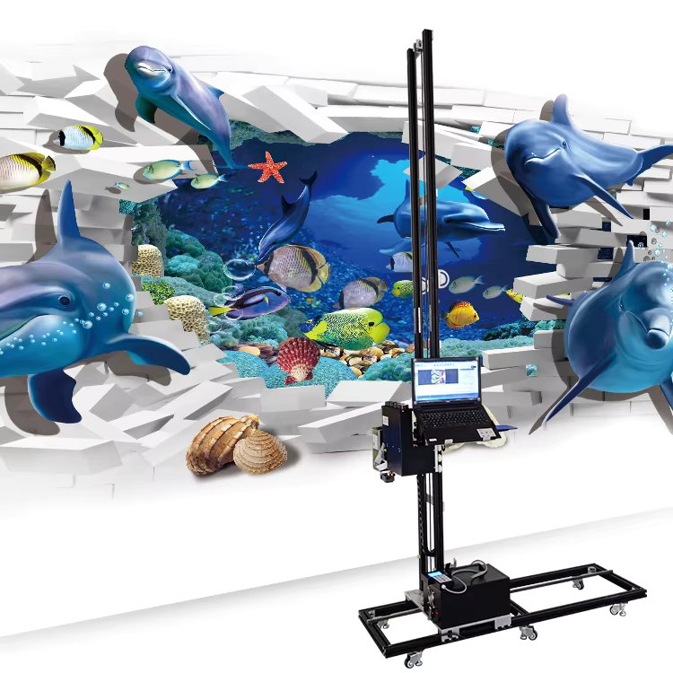 UV vertical wall printer in action — Custom Wall Creations